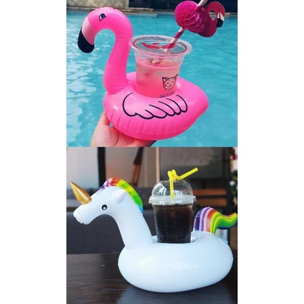 Deniz Yatağı Şişme Bardak Tutucu Flamingo Unicorn Set Şişme Su Ürünleri Fiyatı