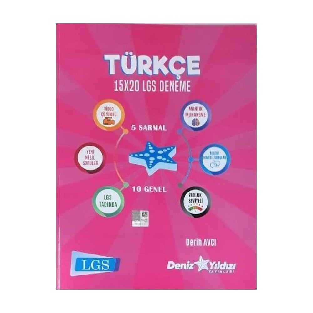 Deniz Yıldızı Türkçe 15X20 LGS Deneme Ders Sınav Kitapları Fiyatı
