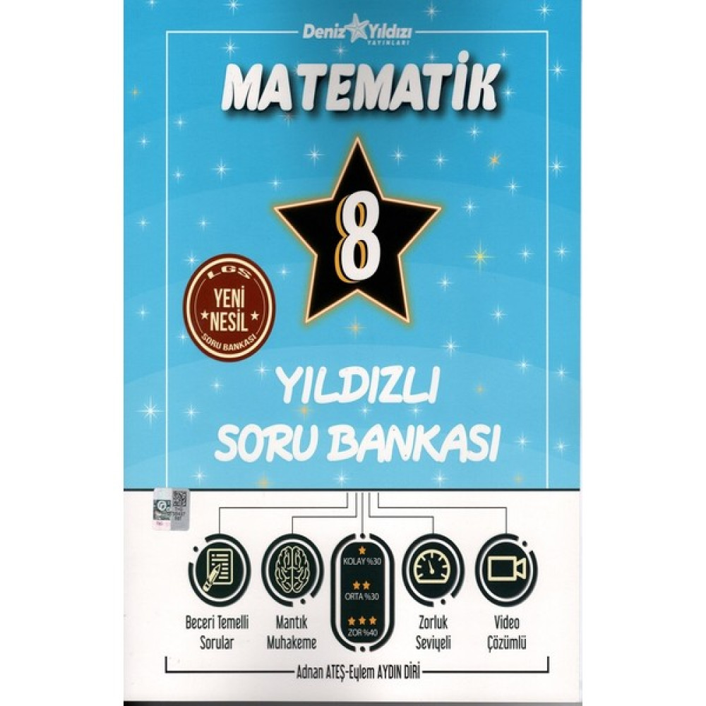 Deniz Yıldızı Yayınları yayınları 8. Sınıf Matematik Soru Bankası Ders Sınav Kitapları Fiyatı