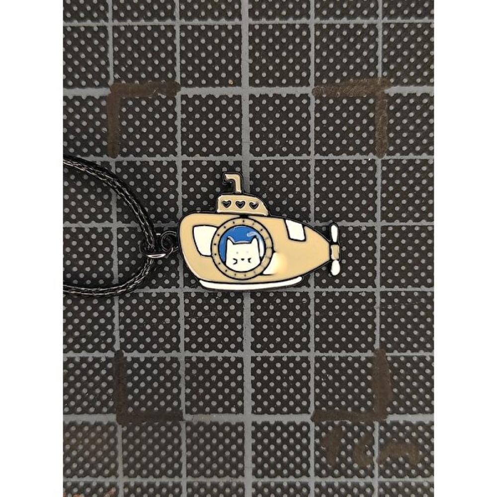 Denizaltı Kedi Kalp Submarine Cat Çocuk Metal Bej Kolye Kadın Hediyelik Bijuteri Kolye Fiyatı