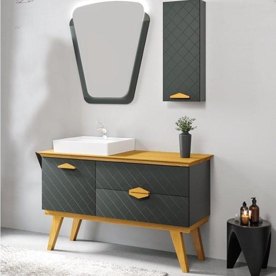 Denko Amazon 125 cm Antrasit Banyo Dolabı Banyo Dolabı / Mobilyası Fiyatı
