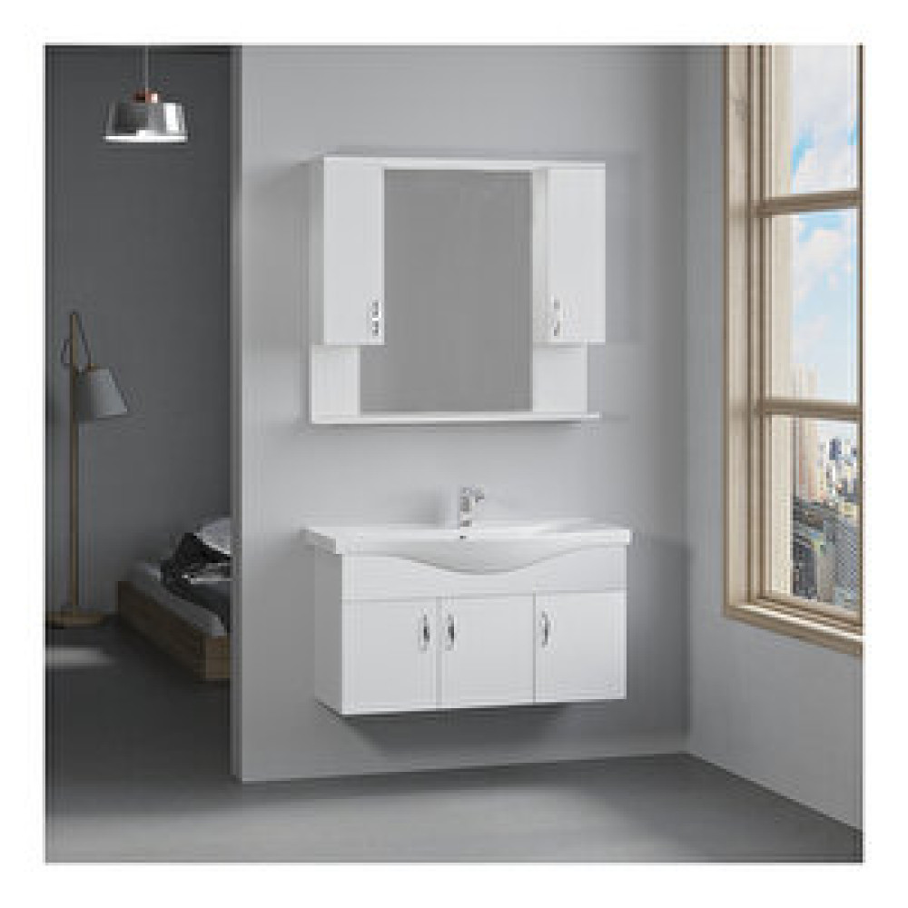 Denko Banyo Akyazı Banyo Dolabı Beyaz 100 cm Banyo Dolabı / Mobilyası Fiyatı