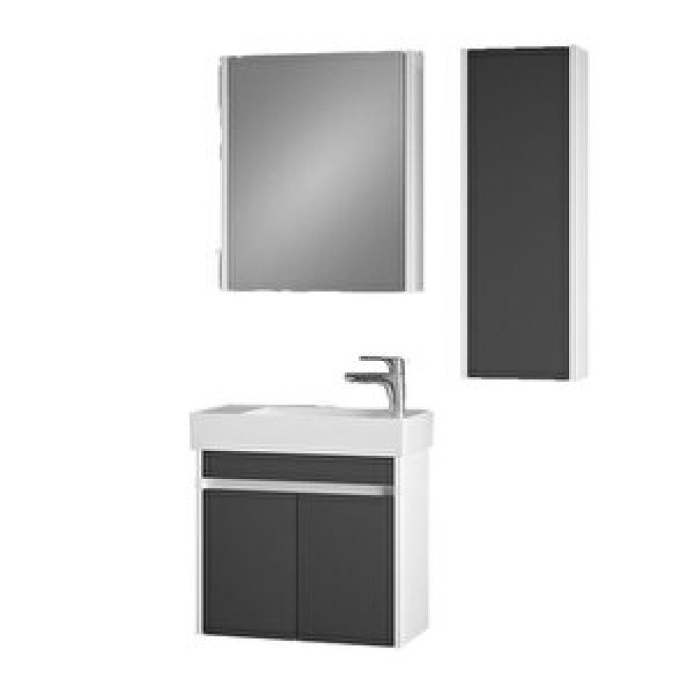 Denko Banyo Denko Natalia 60 Cm Mdf Antrasit Gri Banyo Dolabı Takımı Ve Boy Dolabı Banyo Dolabı / Mobilyası Fiyatı