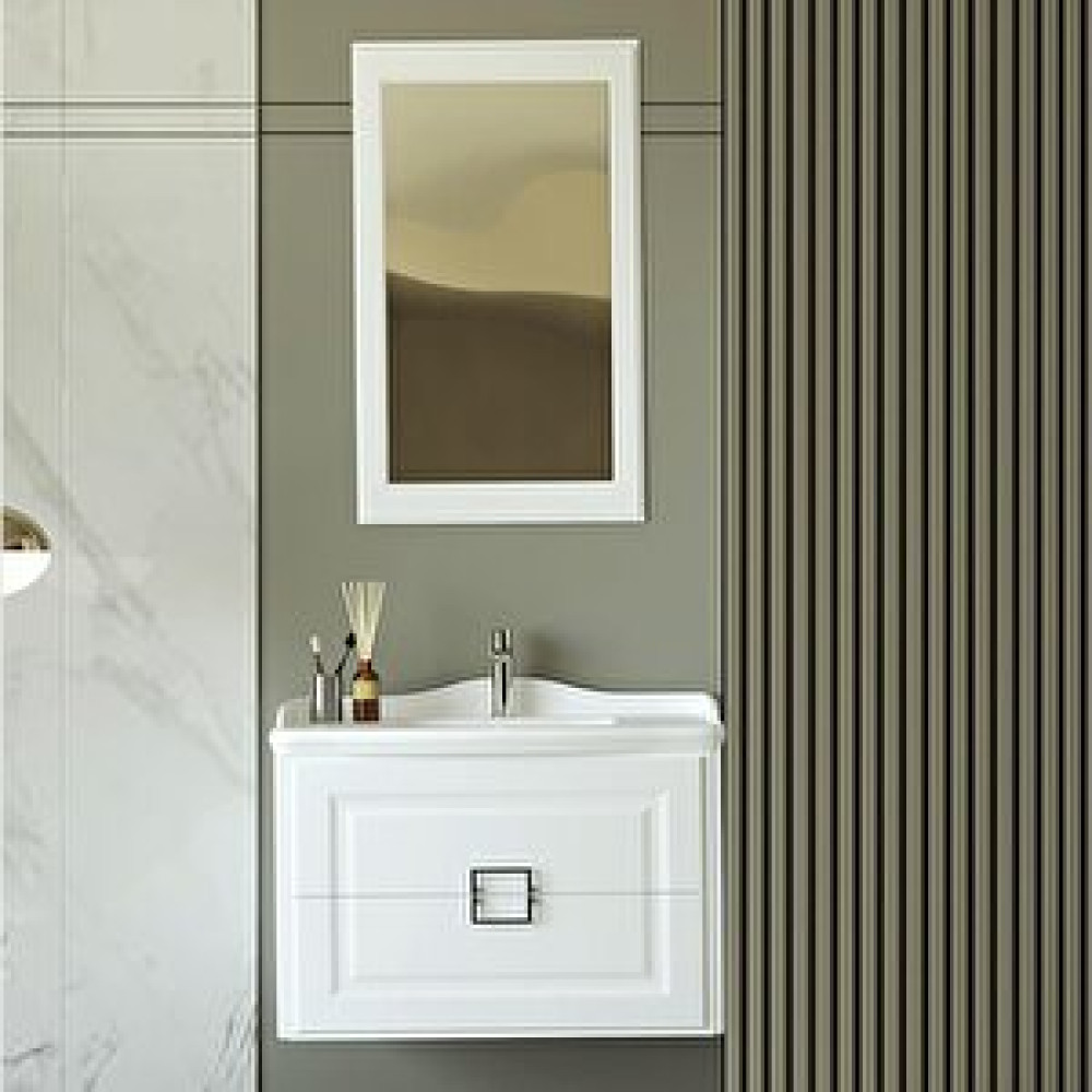 Denko Banyo Denko Nergis 80 Cm Mdf Beyaz Banyo Dolabı Takımı Banyo Dolabı / Mobilyası Fiyatı