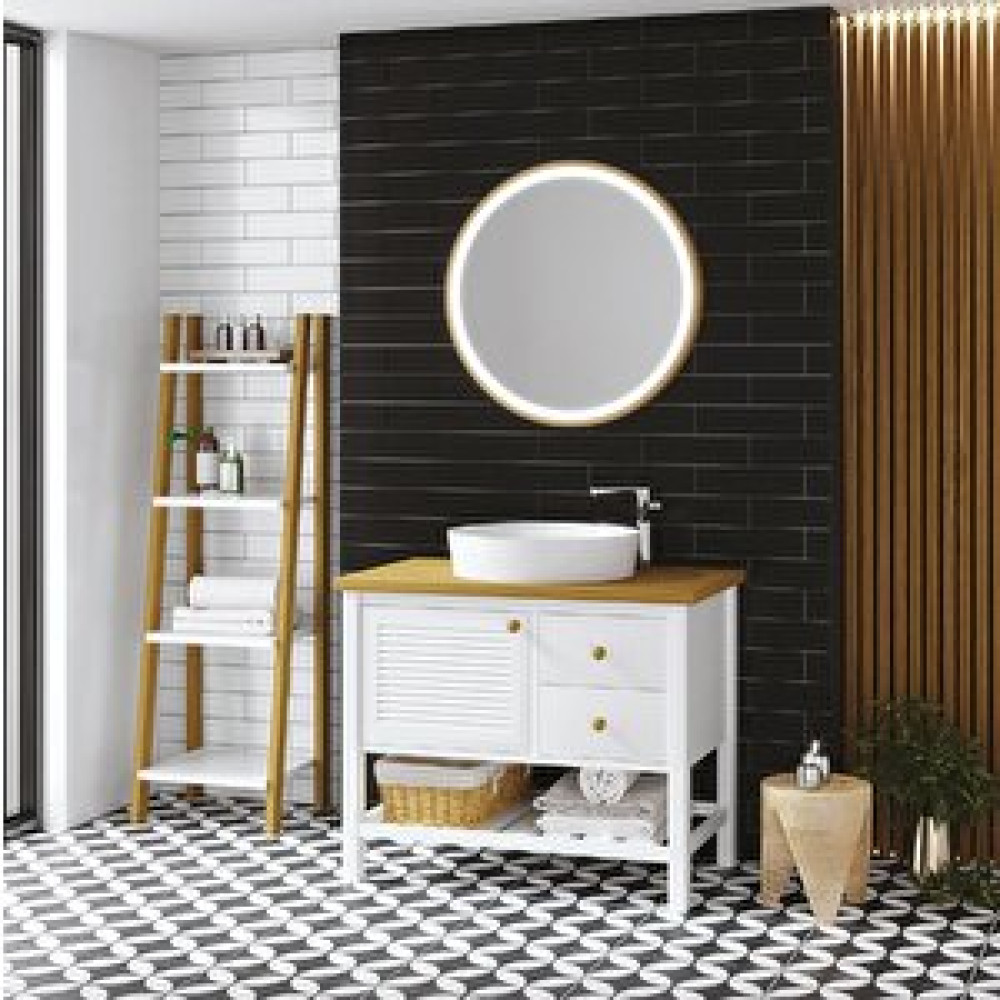Denko Banyo Denko Smarto 95 Cm Mdf Beyaz Banyo Dolabı Takımı Ve Boy Dolabı Banyo Dolabı / Mobilyası Fiyatı