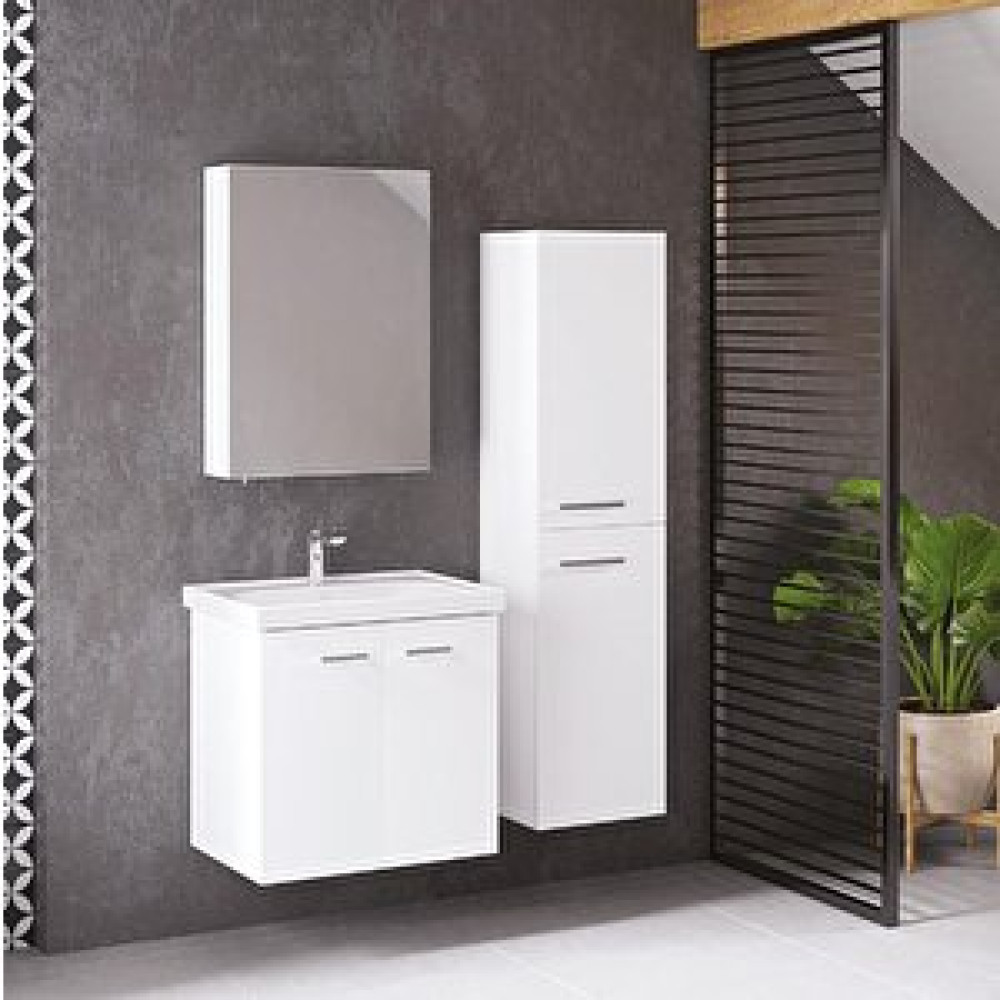 Denko Banyo Denko Terra 60 Cm Mdf Beyaz Banyo Dolabı Takımı Ve Boy Dolabı Banyo Dolabı / Mobilyası Fiyatı