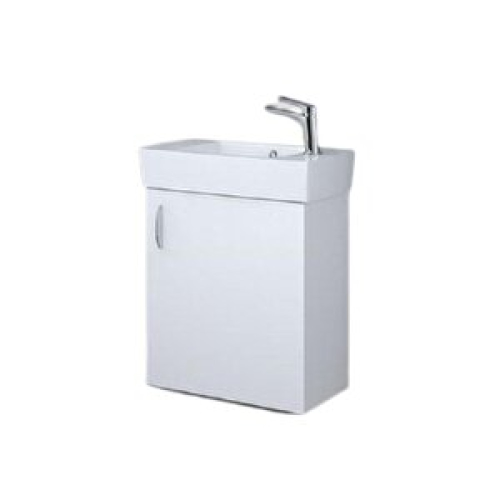 Denko Banyo Turkuaz City Lavabo 25*50cm (sağ) Ve Minica Banyo Dolabı-beyaz Banyo Dolabı / Mobilyası Fiyatı