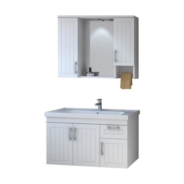 Denko Lotus 100 cm Banyo Dolabı - Abonoz Banyo Dolabı / Mobilyası Fiyatı