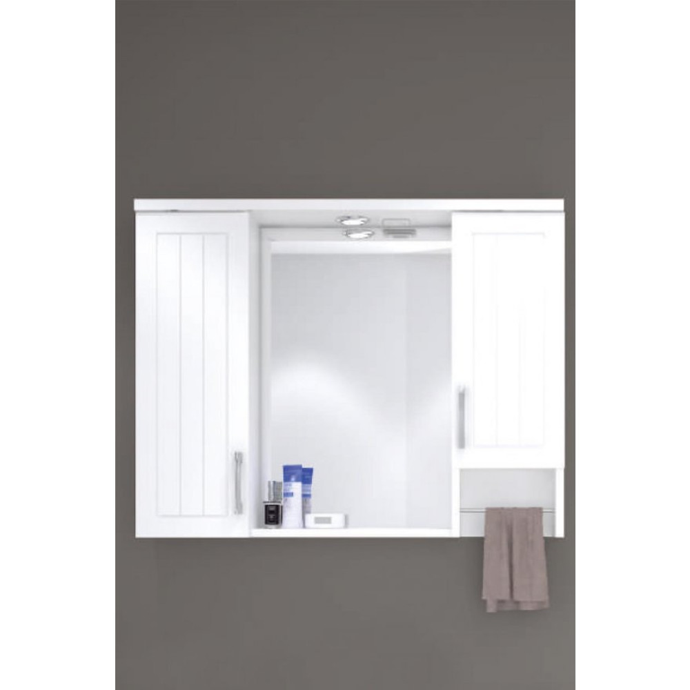 Denko Lotus 100 Cm Mdf Lake Banyo Dolabı Üst Modülü Banyo Dolabı / Mobilyası Fiyatı