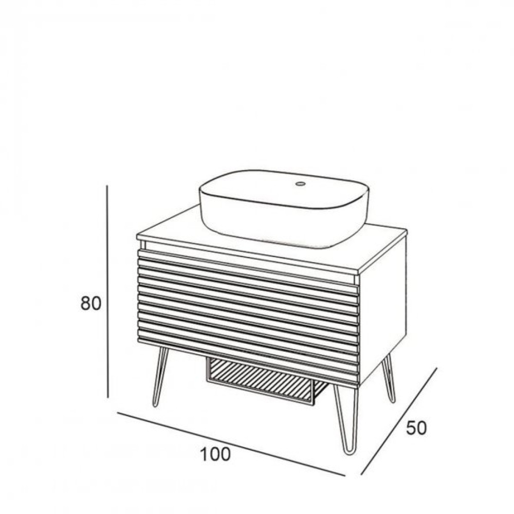 Denko Taylan 100 Cm Mdf Siyah Banyo Dolabi Alt Modul Ve Lavabo Banyo Dolabı / Mobilyası Fiyatı