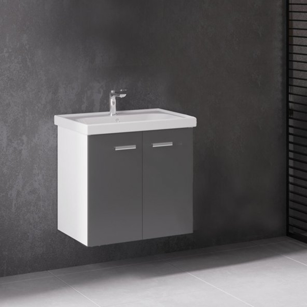 Denko Terra 65 Cm Mdf Antrasit Gri Banyo Dolabi Alt Modul, Lavabo Banyo Dolabı / Mobilyası Fiyatı
