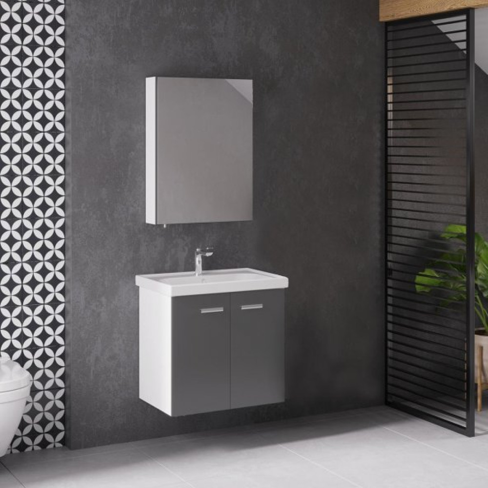 Denko Terra 65 Cm Mdf Antrasit Gri Banyo Dolabi Takimi Banyo Dolabı / Mobilyası Fiyatı