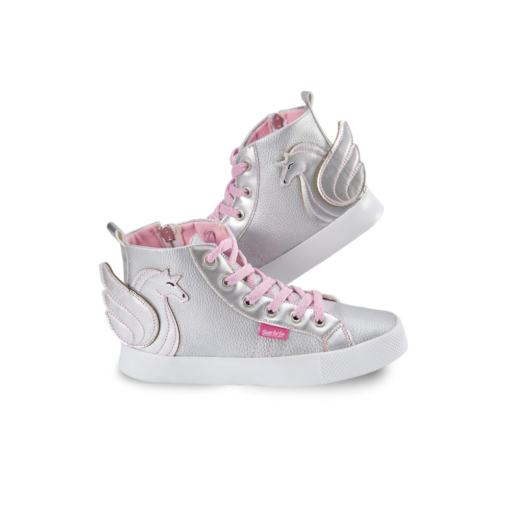 Denokids Kanatlı Unicorn Gümüş Beyaz Kız Çocuk Sneakers Spor Ayakkabı 30 Beden Spor Ayakkabı Fiyatı