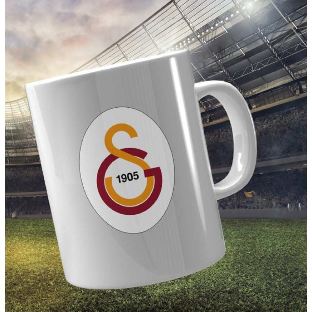 Denow Ajans Galatasaray Logo Baskılı Kupa Bardak Taraftar Hediyesi - Beyaz Fincan / Bardak / Kahve Takımı Fiyatı