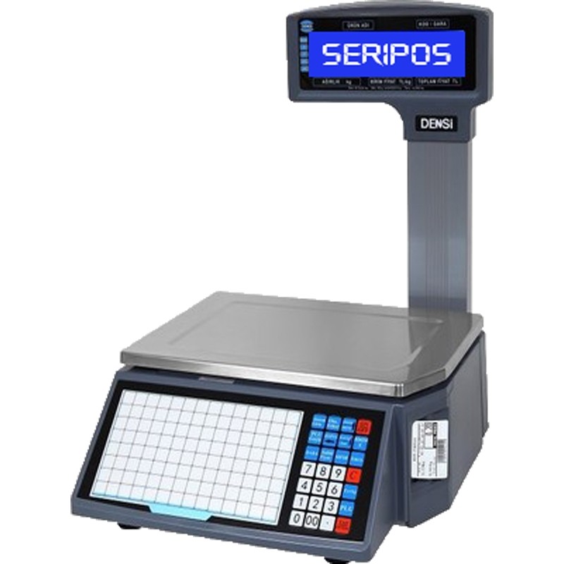 Densi RLS-1000 Barkodlu Terazi Gri Renkli 15/30 KG Kapasite ile Hızlı Ölçüm Sağlar Diğer Fiyatı