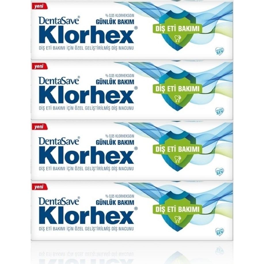 DentaSave Klorhex Güçlendirici Diş Macunu 75 ml x 4 Günlük Bakım İçin Özel Formül - 1 Diş Macunları Fiyatı