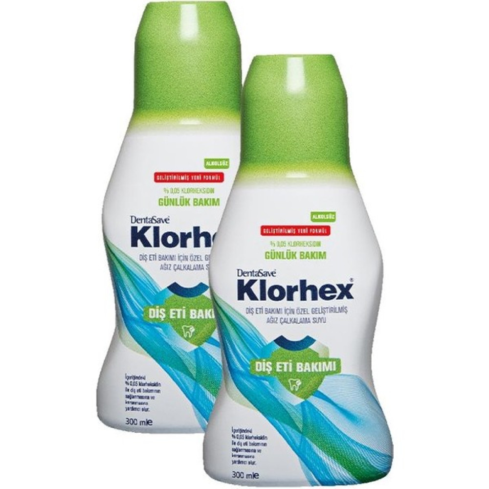 Dentasave Klorhex Günlük Bakım Ağız Çalkalama Suyu 300 ml x 2 Ağız Gargara ve Spreyi Fiyatı
