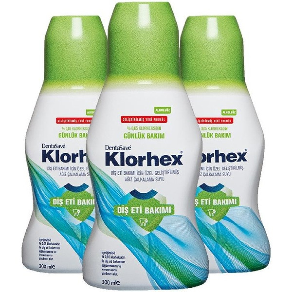 Dentasave Klorhex Günlük Bakım Ağız Çalkalama Suyu 300 Ml X 3 Ağız Gargara ve Spreyi Fiyatı