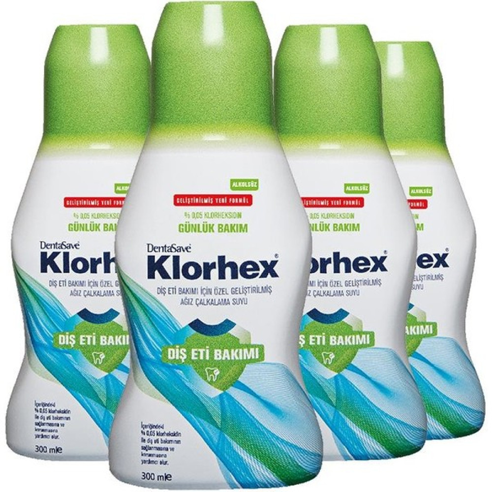 Dentasave Klorhex Günlük Bakım Ağız Çalkalama Suyu 300 Ml X 4 Ağız Gargara ve Spreyi Fiyatı