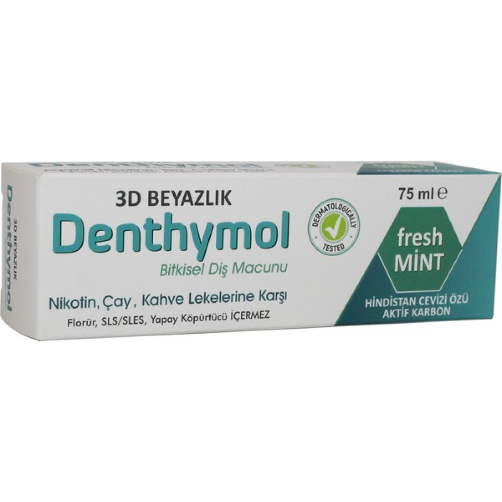 Denthymol Bitkisel Diş Macunu 3d Beyazlık 75ml - 1 Diş Macunları Fiyatı