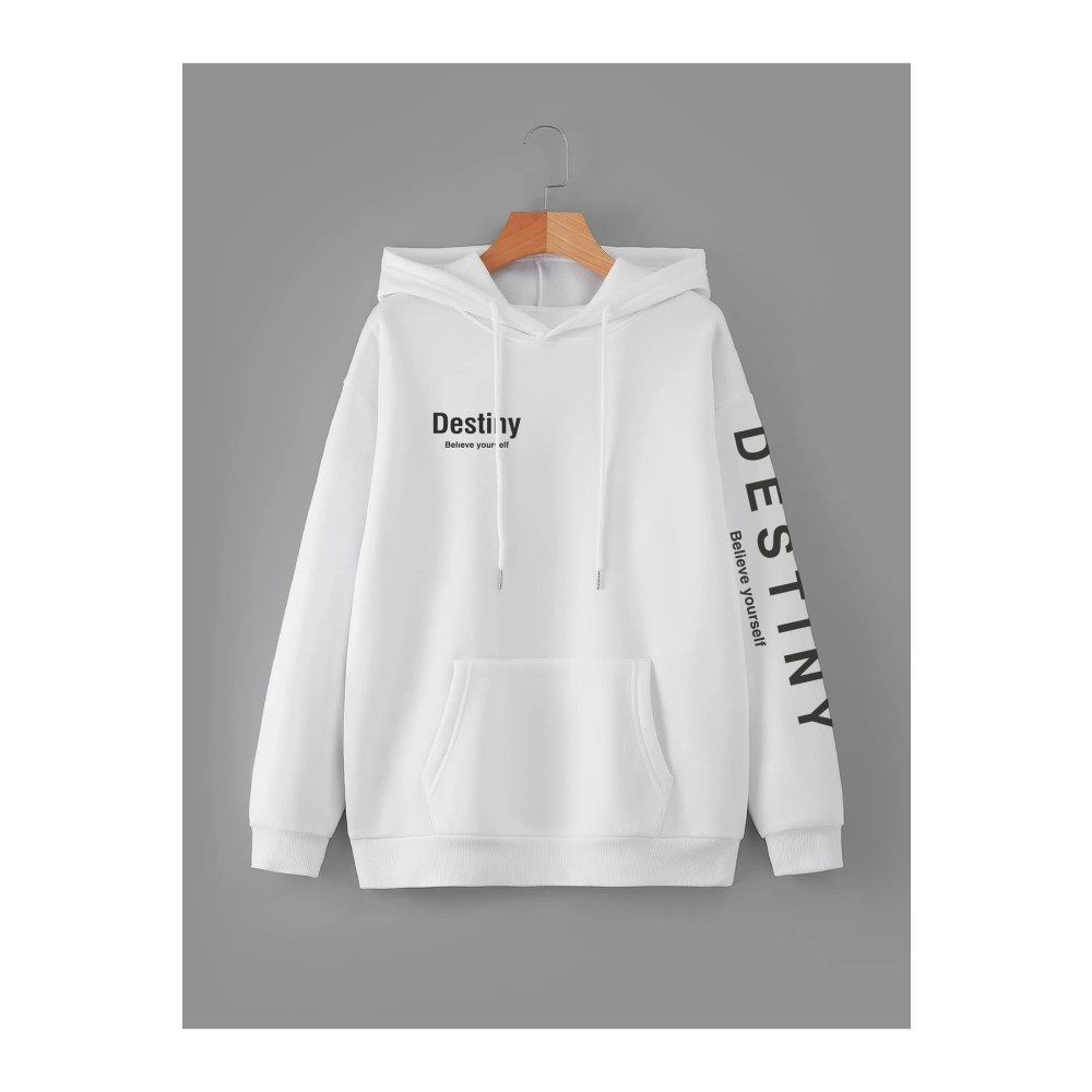Deocept Unisex Destiny Baskılı Oversize Kapüşonlu Sweatshirt M Beden Bayan Sweatshirt Fiyatı