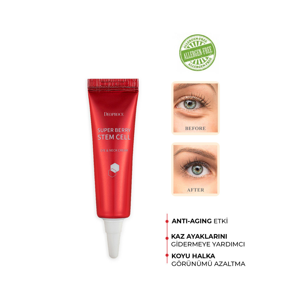 DEOPROCE Adenozin içeren Göz Altı Koyu Görünümü Gideren Kırışıklık Karşıtı Göz&boyun Kremi 10 ml Göz Kremi Fiyatı