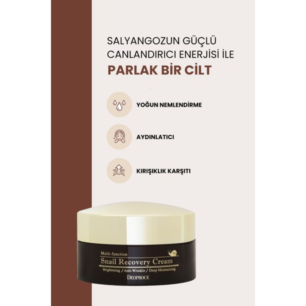 Deoproce Salyangoz Müsini Içeren Aydınlatıcı ve Karşıtı Premium Yüz Bakım Kremi 100ML Nemlendiriciler Fiyatı