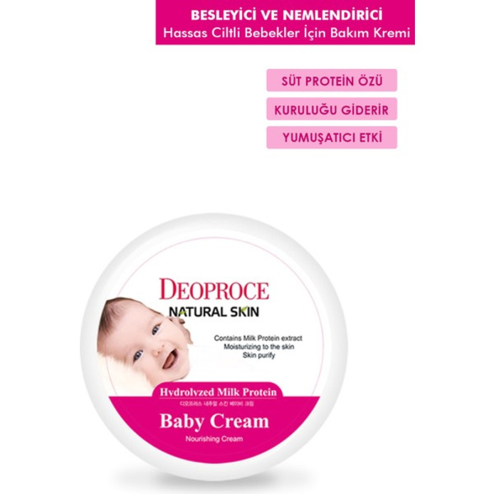 Deoproce Süt Proteinli Besleyici ve Nemlendirici Bebek Kremi 100g Natural Skin Baby Cream Bebek Bakım Fiyatı