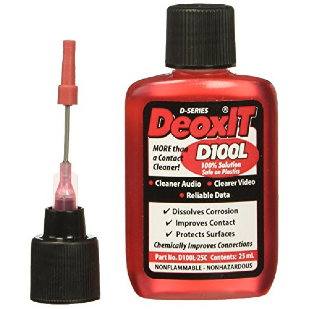 DeoxIT D100L-25C Precision Needle Applicator, More Than A Contact Cleaner, 25 mL, Pack of 1