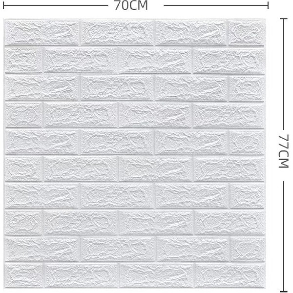 Depart Store 3D Kendinden Yapışkanlı Çarpışma Önleyici Yumuşak Paket Dekoratif Su Geçirmez Duvar Kağıdı - Beyaz (Kalınlık 6mm) (Yurt Dışından) Duvar Kağıdı Fiyatı