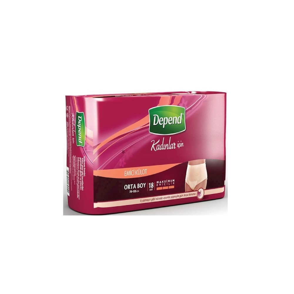 Depend Emici Külot Eko Avantaj Pk Orta Kadın (18 Adet) M Beden Hasta Bezleri ve Temizliği Fiyatı