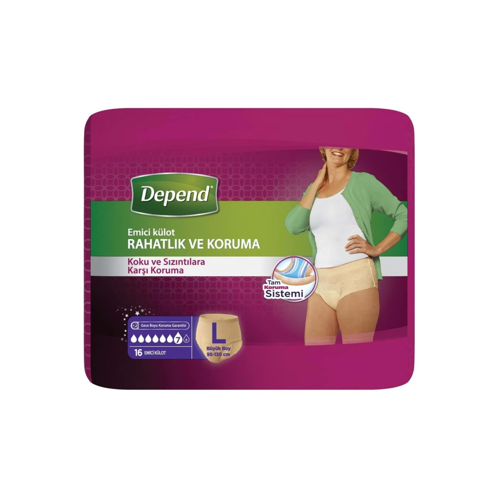 Depend Emici Külot Hasta Bezi Avantaj Pk Büyük Kadın (16 ADET) Hasta Bezleri ve Temizliği Fiyatı