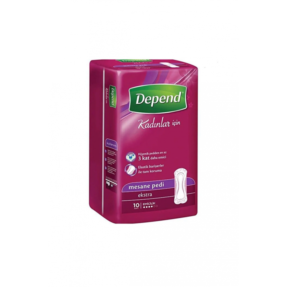 Depend Mesane Pedi Kadin Ekstra 10 Adet Hasta Bezleri ve Temizliği Fiyatı