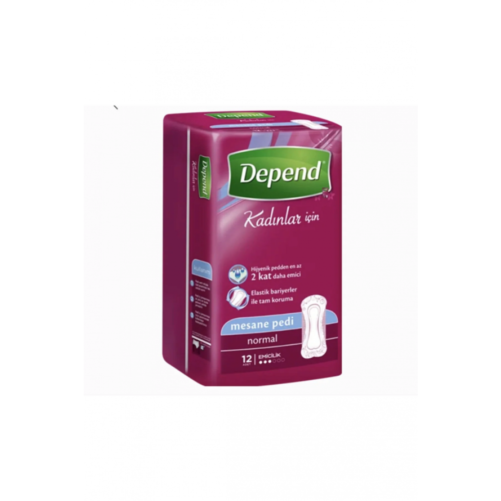 Depend Mesane Pedi Kadin Normal 12 Adet Hasta Bezleri ve Temizliği Fiyatı
