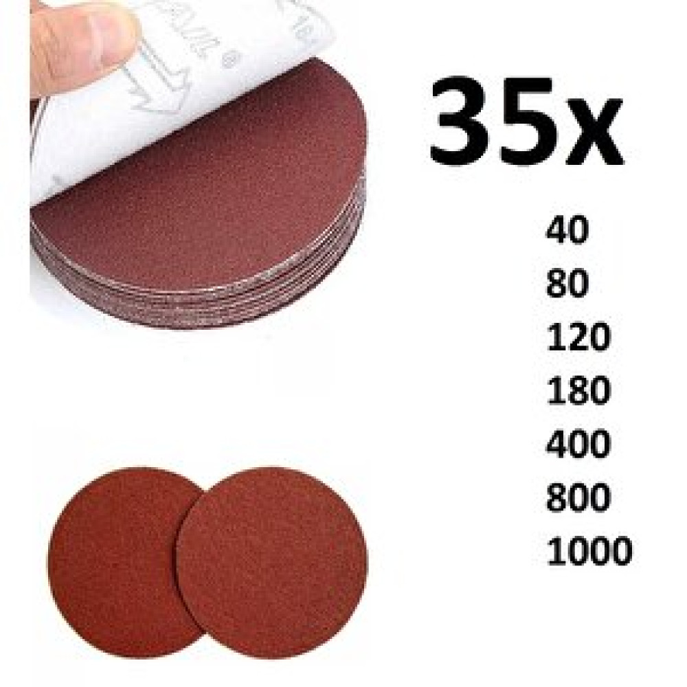 Depolife 115mm Cırtlı Zımpara Seti 35 Adet 40 - 1000 Kum Karışık Zımpara Seti Polisaj Pas Aşındırma Oto Bakım & Yenileme Ürünleri Fiyatı