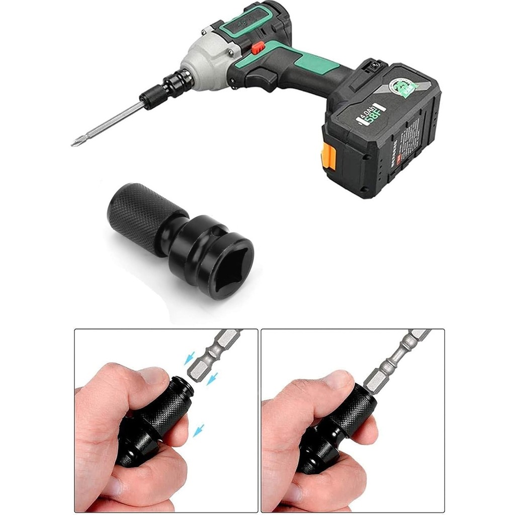 Depolife 1/2 Matkap Chuck Mandrenli Adaptör Somun Sökme Makinesini Hex Bits Uç Dönüştürme Paratı Matkaplar Fiyatı