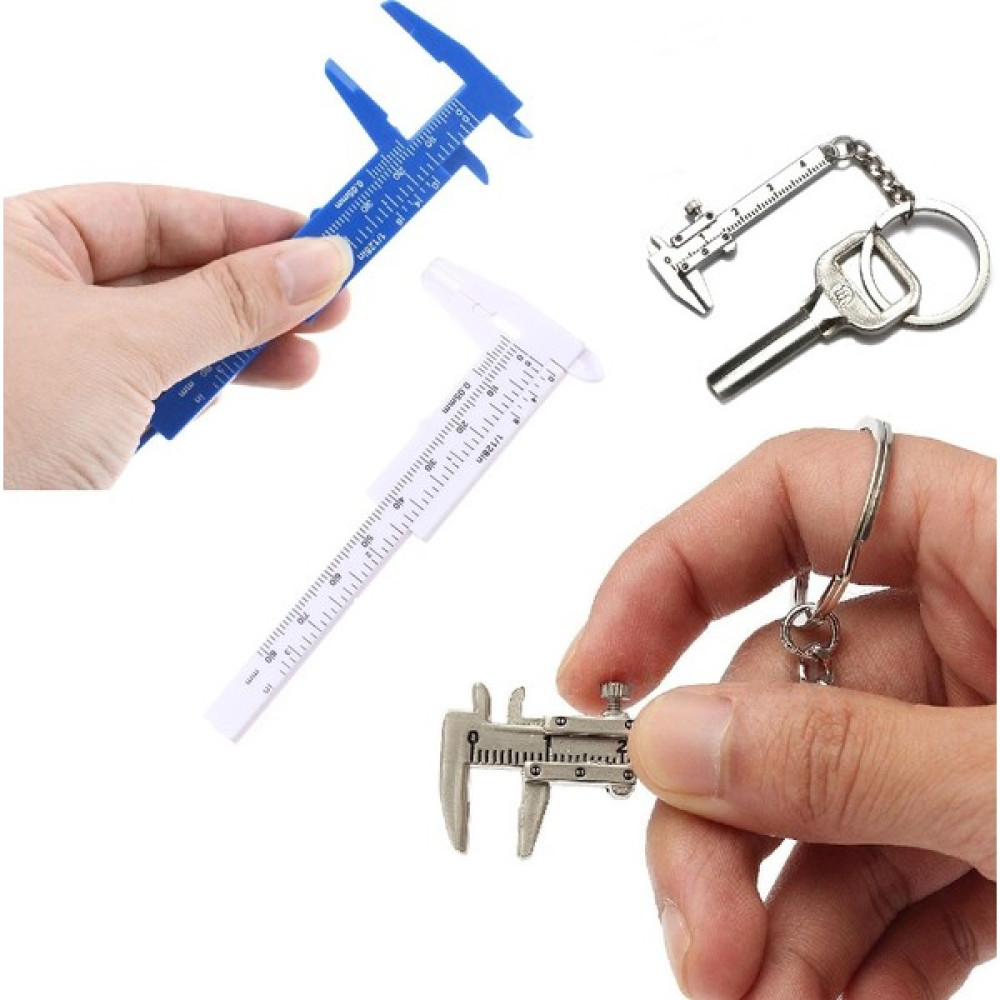 Depolife 80 mm Plastik Kumpas ve Metal Mini Anahtarlık Kumpas Seti Kalınlık Ölçer Kompratör 2li Set Diğer Test ve Ölçüm Cihazları Fiyatı