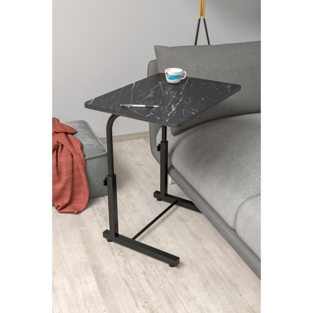 Depolife Eğim Yükseklik Ayarlı Laptop Sehpası Kahvaltı Ders Çalışma Bilgisayar Ofis Yemek Masası Metal Ayak - 60 x 45 cm - Renkli Çalışma Masası Fiyatı