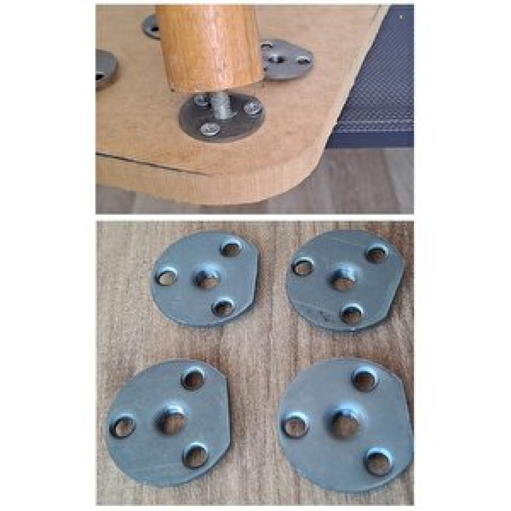 Depolife Kanepe Sehpa Masa Için Ahşap Ayak Bağlantı Aparatı Metal Montaj Braketi 4 Adet M8 Girişli Yemek & Mutfak Masası Fiyatı