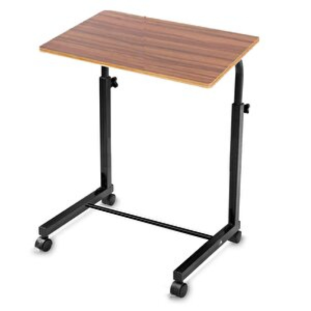 Depolife Notebook Laptop Bilgisayar Çalışma Masası Eğim Yükseklik Ayarlı Tekerlekli Servis Sehpası Ceviz Bilgisayar Masası Fiyatı