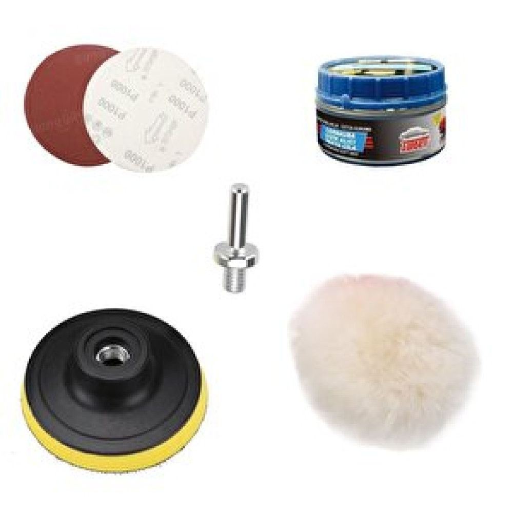 Depolife Oto Araç Kaporta Boya 115mm Cırt Taban Pasta Cila Bone Zımpara Polisaj Seti Matkap Uyumlu Oto Bakım & Yenileme Ürünleri Fiyatı