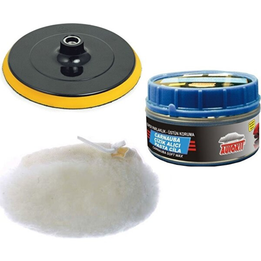 Depolife Oto Araç Kaporta Tampon Cizik Giderici ve Pasta Cila Uygulama Seti (Disk Avuç Taşlama Takılan Cırt Taban) Oto Çizik Giderici Fiyatı
