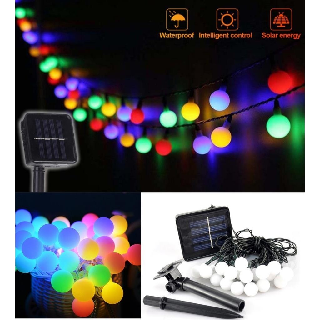 Depomega Güneş Enerjili 50 LED 7 Metre Dış Mekan Çok Renkli Ağaç Işık 8 Modlu Su Geçirmez Diğer Fiyatı