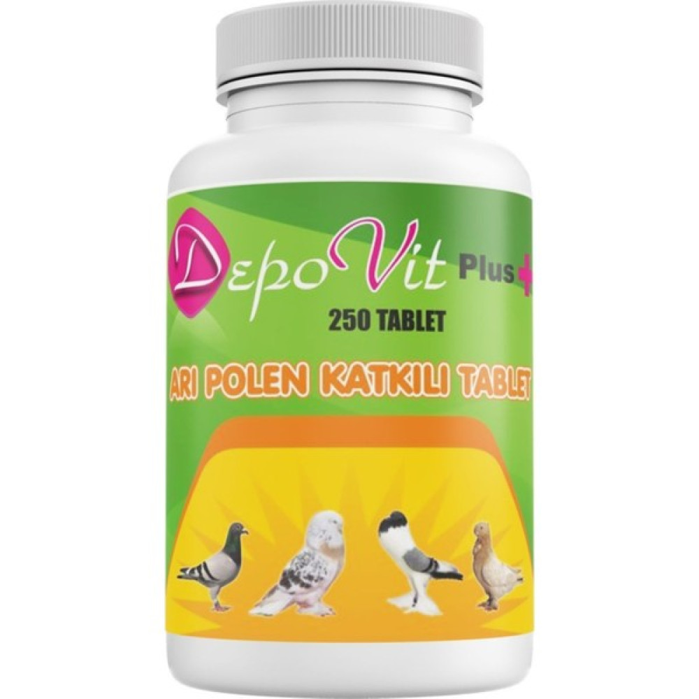 Depovit Güvercinler Için Arı Polenli 250ADET Vitamin Tableti Evcil Hayvan Ürünleri Fiyatı