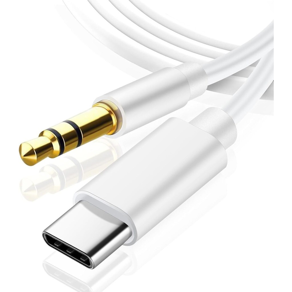 Deppo Trend Samsung Uyumlu Beyaz Aux Kablosu Type-C To Jack Çevirici Dönüştürücü Su Geçirmez Naylon Kablo Bilgisayar Çevirici ve Adaptörü Fiyatı