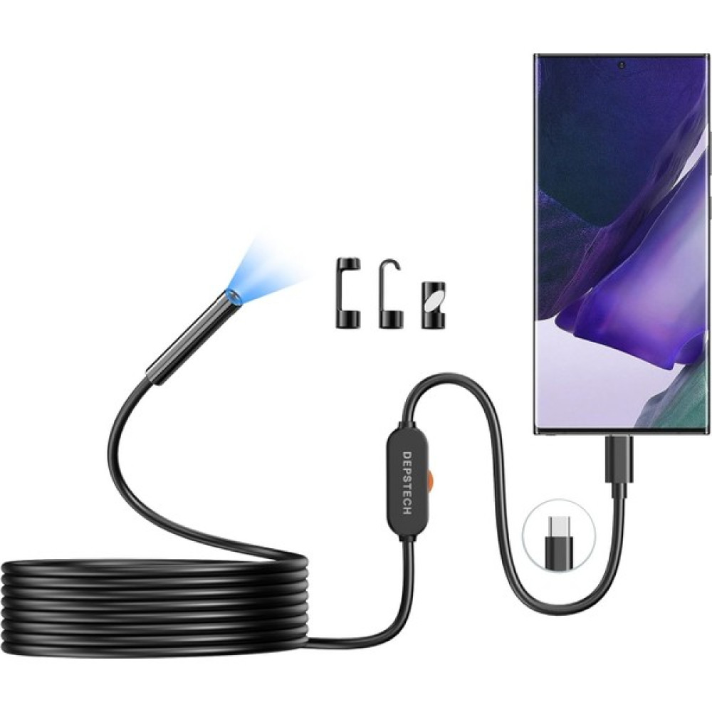 Depstech 86T-5MP 1944P Android/iphone Boroskop Yılan Kamera - Siyah Elektrikli Kesme Makinesi Fiyatı
