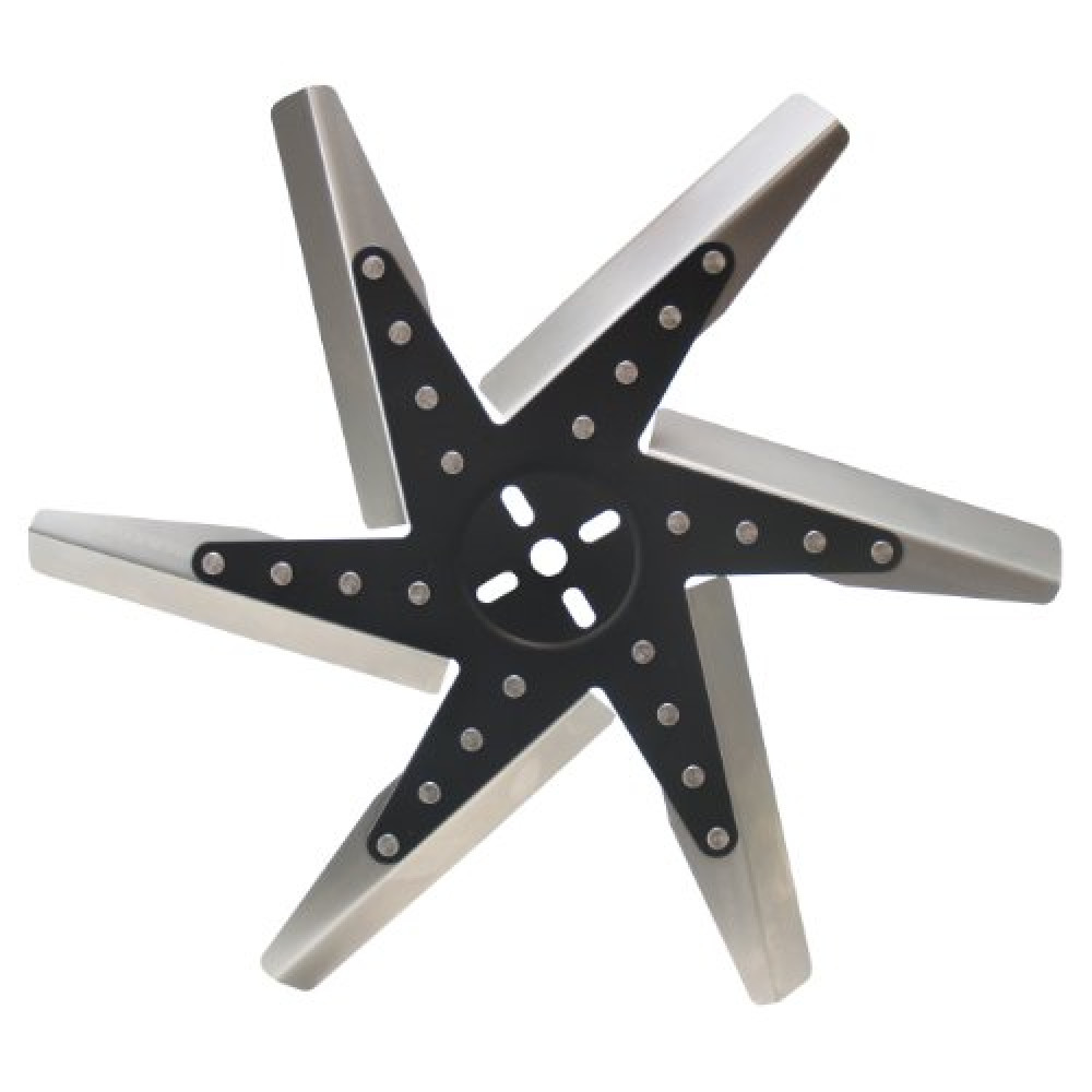 Derale 19118 18" High Performance Stainless Steel Flex Fan Standard Rotation,Black