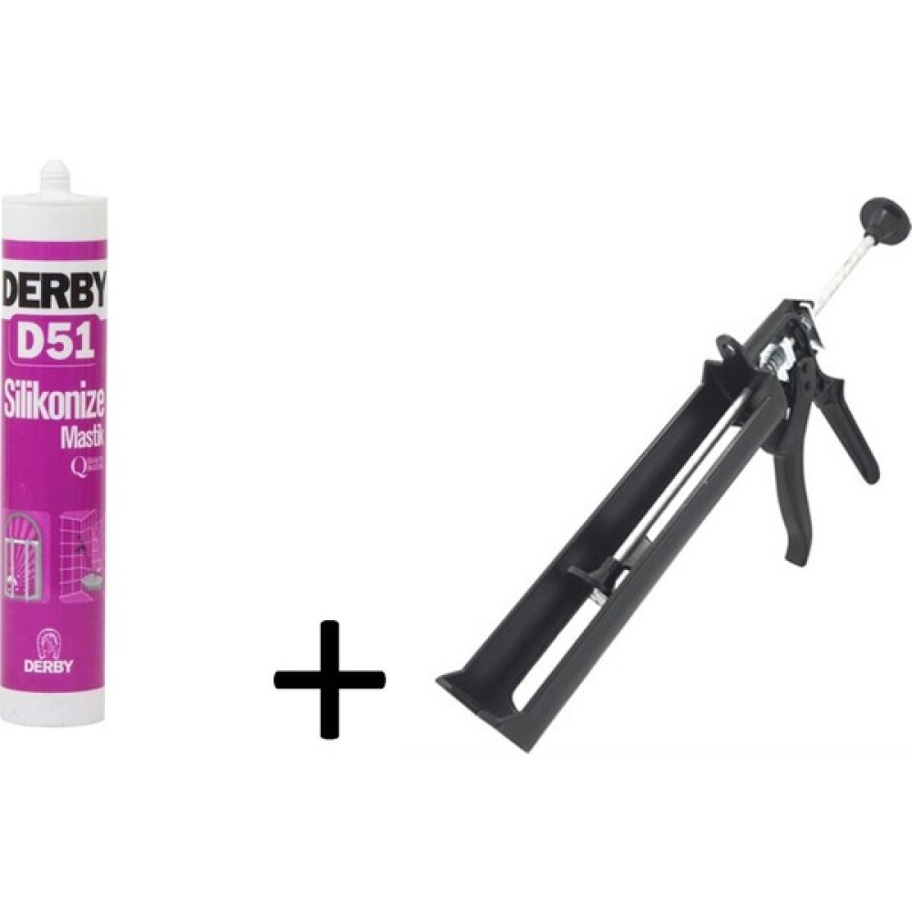 Derby Beyaz Silikonize Mastik 500GR -Plastik Tabanca Set Oto Boyaları Fiyatı