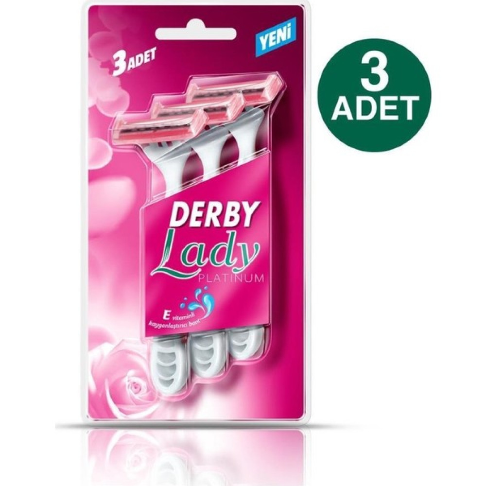 Derby Lady 2 Platinum 3'lü Blister x 3 Paket Ağda Ürünleri ve Makineleri Fiyatı