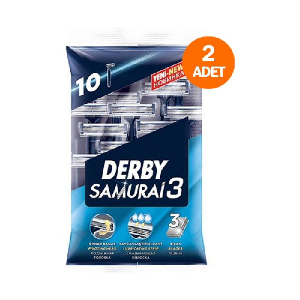 Derby Samurai 3 Bıçak 10 Tıraş Bıçağı (2 Adet) Oto Boyaları Fiyatı